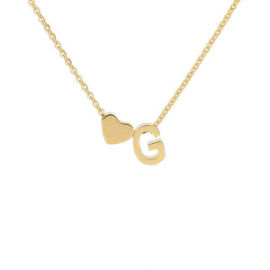 Your Initial Heart Necklace