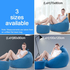 Large Bean Bag Cover Indoor Outdoor Lazy lounger for Adult Kids New HQ