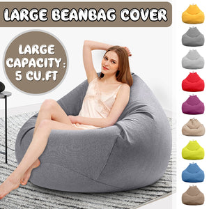 Large Bean Bag Cover Indoor Outdoor Lazy lounger for Adult Kids New HQ