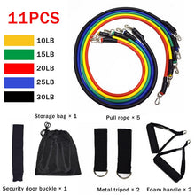 Resistance Bands 17 Piece Set Home Workout New HQ  🔥35 % OFF Fast Shipping 4-7 days🔥Today Only