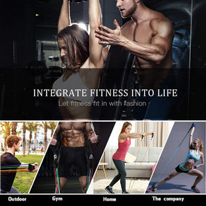 Resistance Bands 17 Piece Set Home Workout New HQ  🔥35 % OFF Fast Shipping 4-7 days🔥Today Only