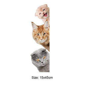 Dogs Cats 3D Wall Decal