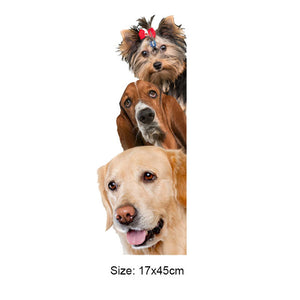 Dogs Cats 3D Wall Decal