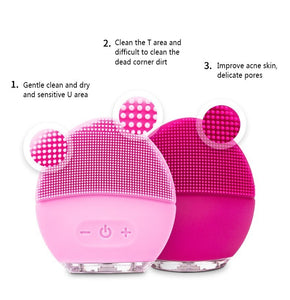 ELECTRIC FACE CLEANSING MASSAGER BRUSH